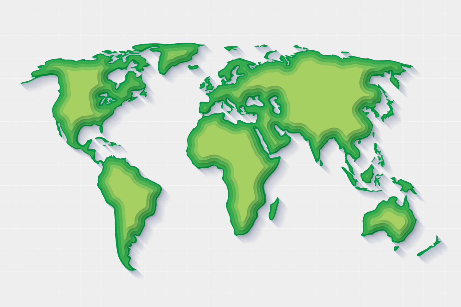 world map - Hall's